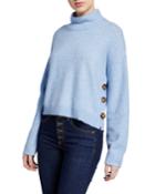 Cady Mock-neck Pullover With Buttons