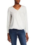 Surplice Long-sleeve High-low
