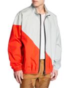 Men's Two-tone Zip-front Jacket