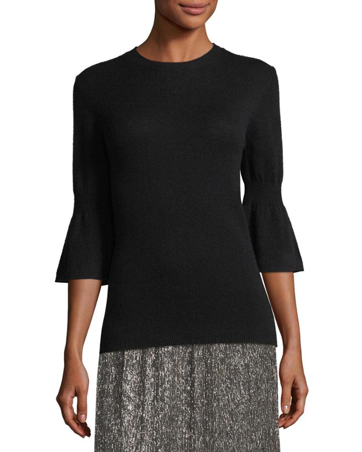 Cashmere-blend Bell-sleeve