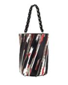 Hex Large Whipstitch Brushstroke Bucket Bag