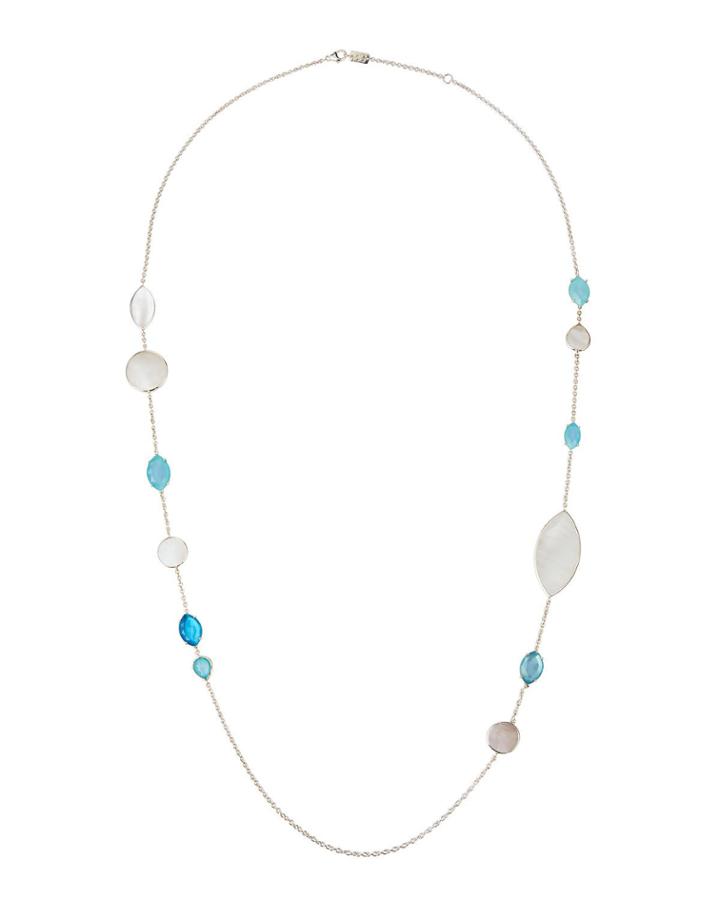 Wonderland Doublet Station Necklace In Bermuda