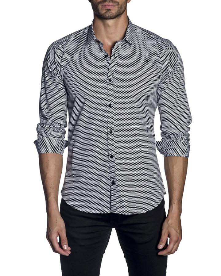 Men's Dot Print Woven