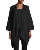 Ribbed Oversized Blanket Wrap