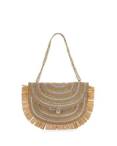 Tiki Fringe Chain Pouch Bag