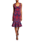 Printed Jacquard Flounce