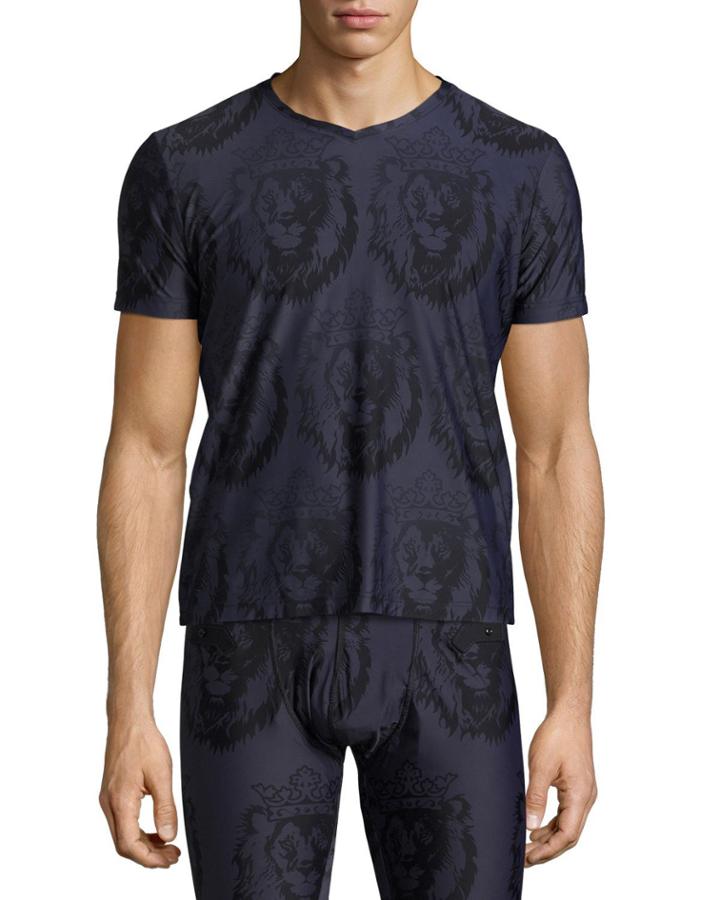 Crown Boxer V Neck Tee