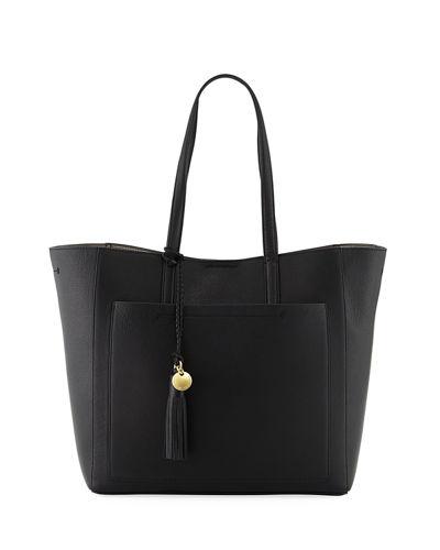Natalie Unlined Tassel Tote Bag