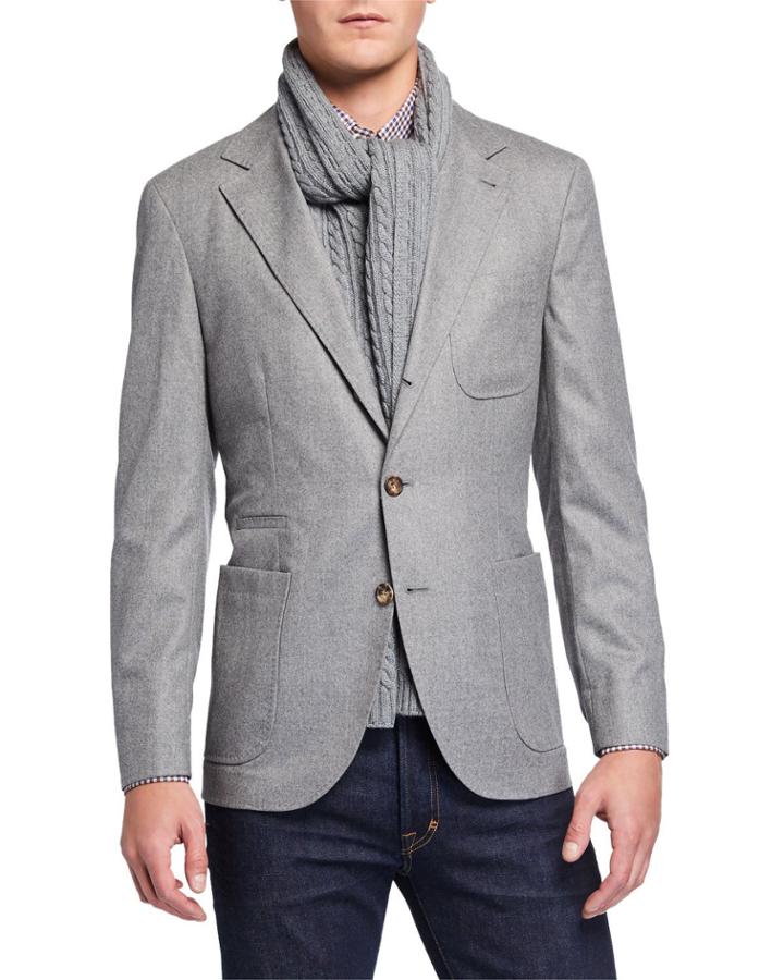 Men's Cable-knit Wool