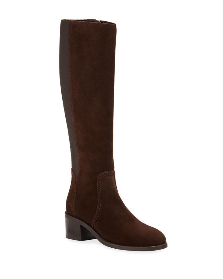 Jadyn Suede Stretch Knee Boots