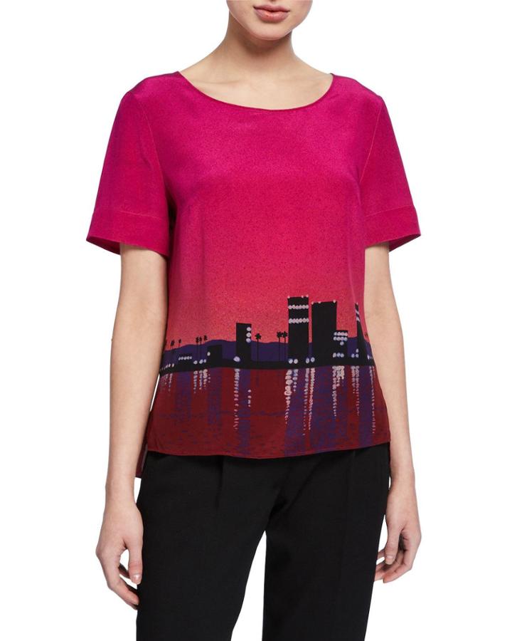 Sunset City Short-sleeve Top