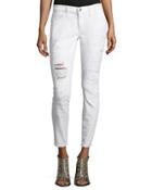 Stiletto Distressed Skinny Pants,