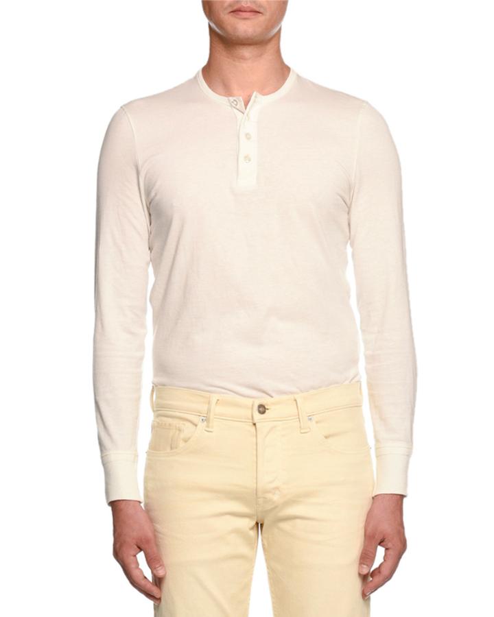 Cotton Henley T-shirt