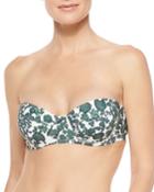 Tory Burch Issy Floral-print Underwire Top, Women's, Size: Large, Vine Issy