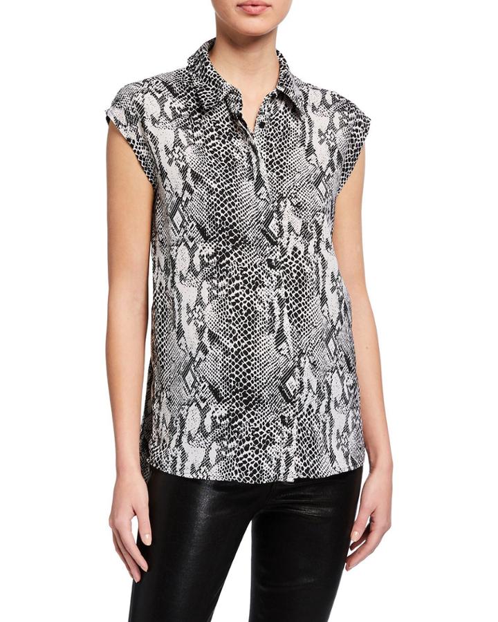 Snakeskin High-low Dress