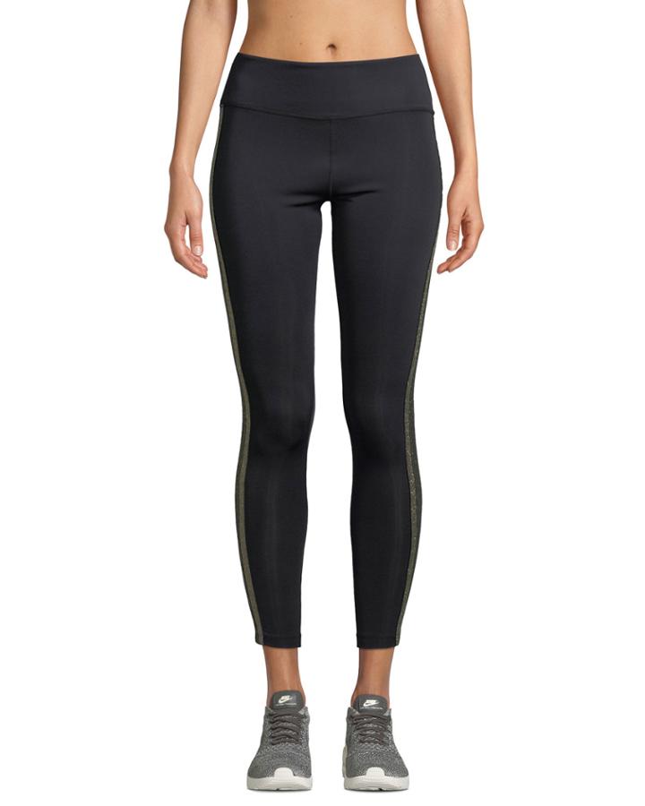Tribeca Metallic Racer-stripe Activewear