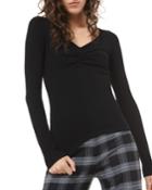 Cashmere Ruched Top