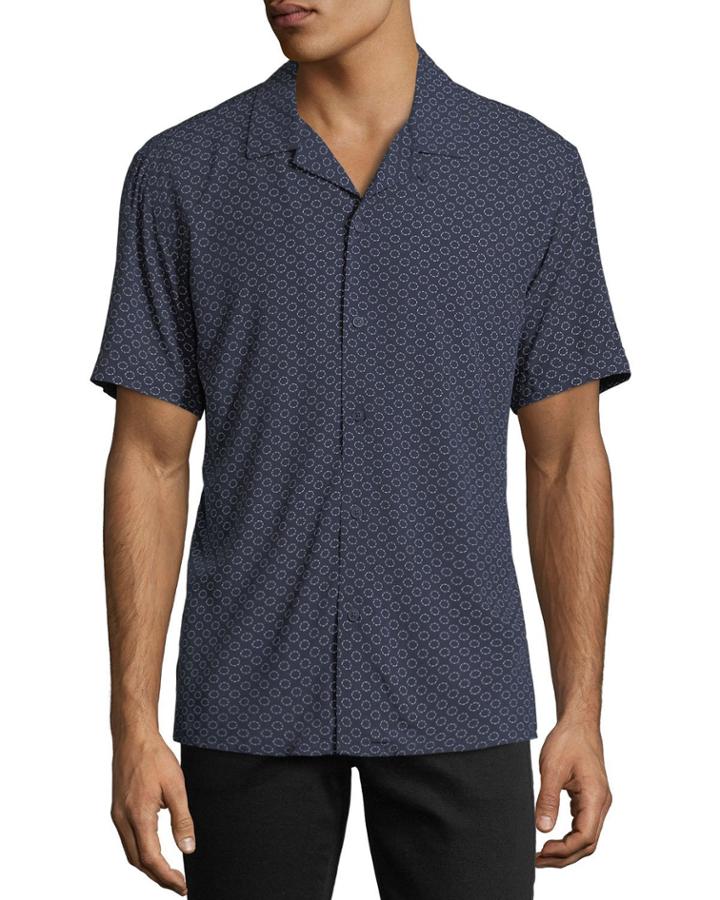 Classic-fit Broken-circles Short-sleeve