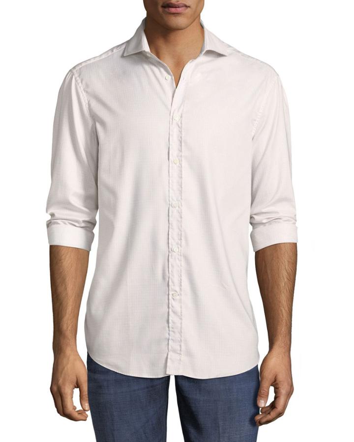 Basic-fit Checkered Oxford