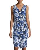Nessa Sleeveless Printed Dress W/twist, Wild Bird