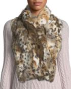 Rabbit Fur Crisscross Pull-through