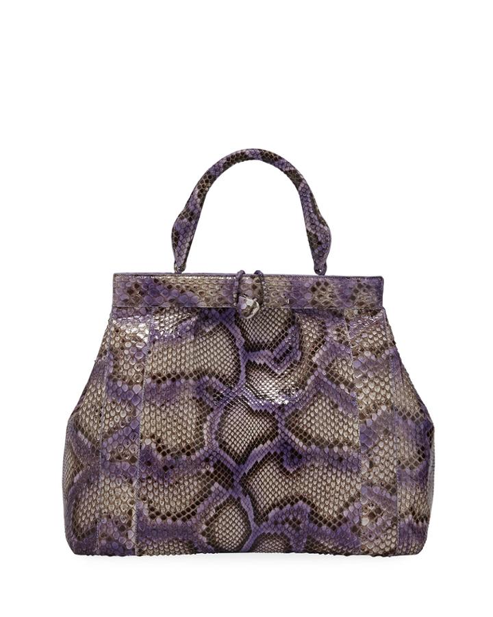 Python Medium Top Handle Bag