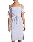 Tie-sleeve Off-the-shoulder