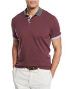 Men's Pique Polo Shirt With Contrast Trim