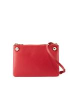 Lilli Mini Leather Crossbody Bag, Red