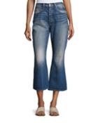 Rigid Release Le Crop Flare Denim Jeans, Blue