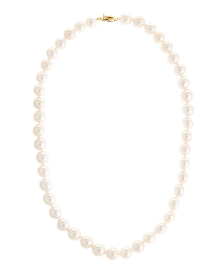 14k Freshwater Beaded Pearl Necklace