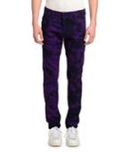 Men's Tie-dye Straight-leg Jeans