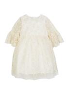 3/4-sleeve Lace Dress,