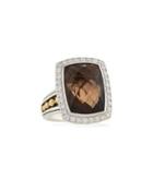 Prism Smoky Quartz & Diamond Cocktail Ring,