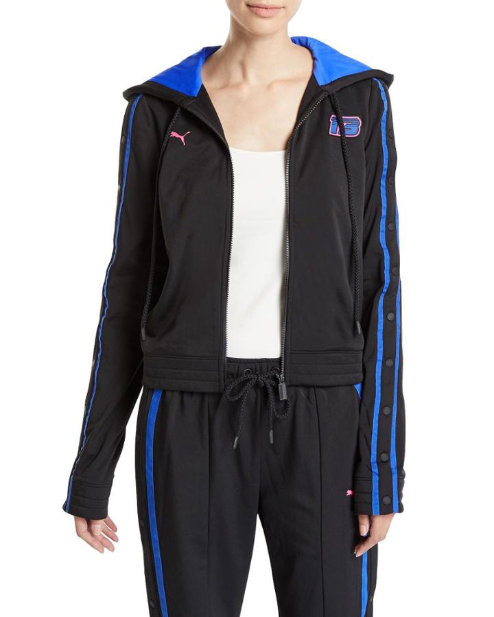 Zip-front Fitted Tearaway Track Jacket