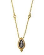 Paisley Cubic Zirconia Pendant Necklace