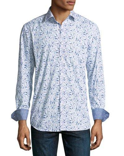 Classic-fit Seagull Print