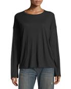 Relaxed Long-sleeve Cotton Top