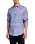 Men's Gingham Check Contrast-reverse