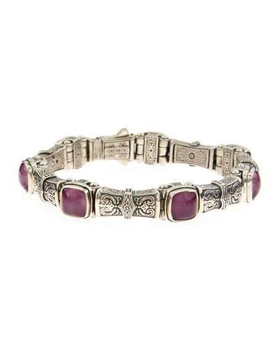 Ornate Ruby & Quartz Doublet