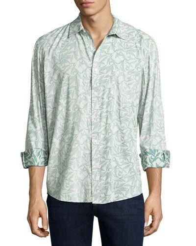Arthur Oversized Leaf-print