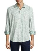 Arthur Oversized Leaf-print