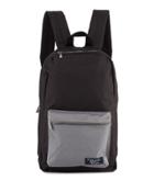 Men's Backpack With Contrast Front Pocket, True Black