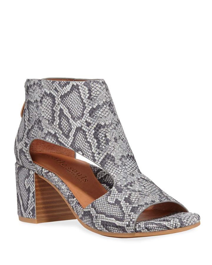 Charlene Cutout Snake-print
