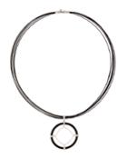 Noir Cable & Diamond Kite Pendant Necklace
