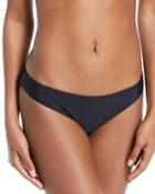 Solid Ruched Swim Bikini Bottom,