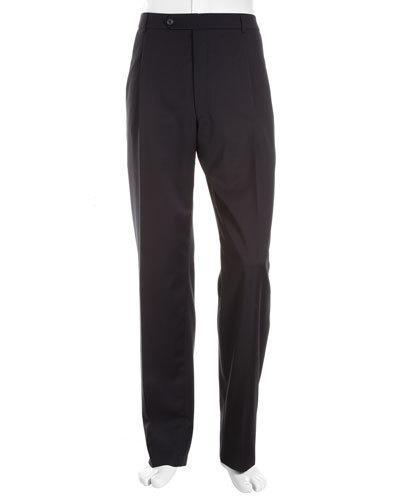Classic-fit Pleated Gabardine Pants