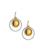 Roundgeo Diamond Double-drop Earrings