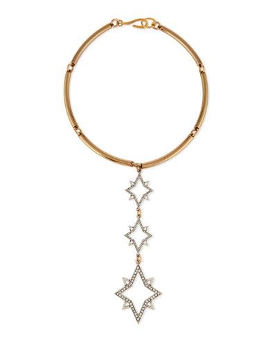 Nova Linear Three-star Collar Necklace