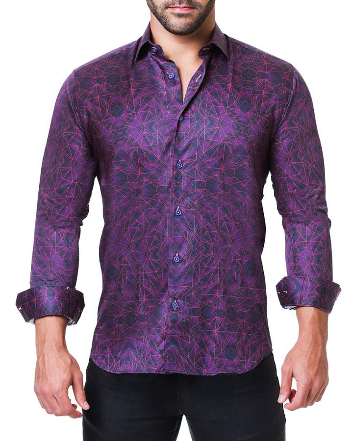 Men's Fibonacci Tunnel Purple Shaped-fit